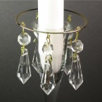 Pack of 6 Crystal Ornaments for Bobeches, Candlesticks or Chandelier